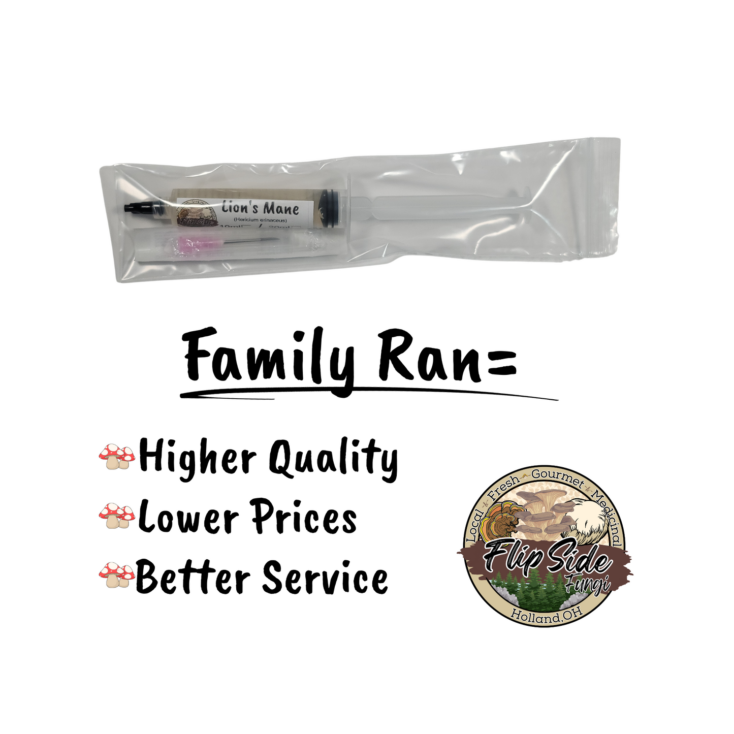 Lion's Mane Liquid Culture Syringe